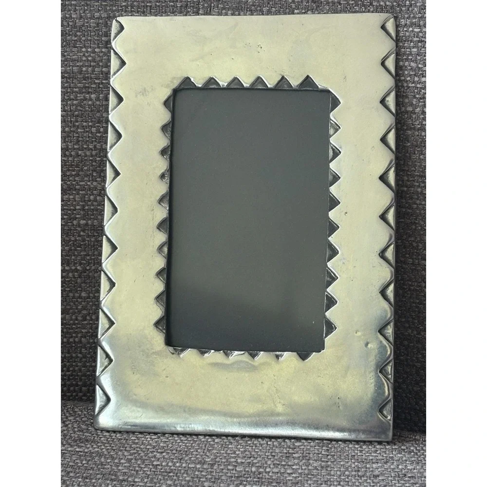 Rare Vintage Carrol Boyes Pewter Photo Frame Mid-Century Modern Brutalist Style